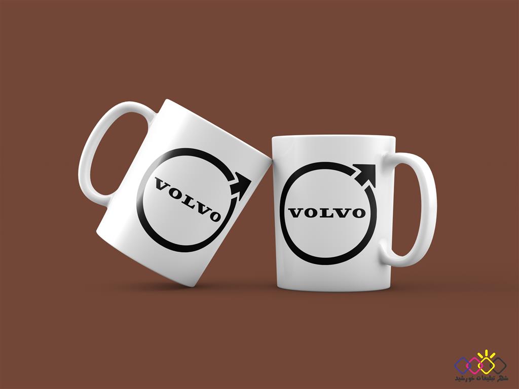 ماگ سرامیکی طرح لوگو جدید ولوو VOLVO